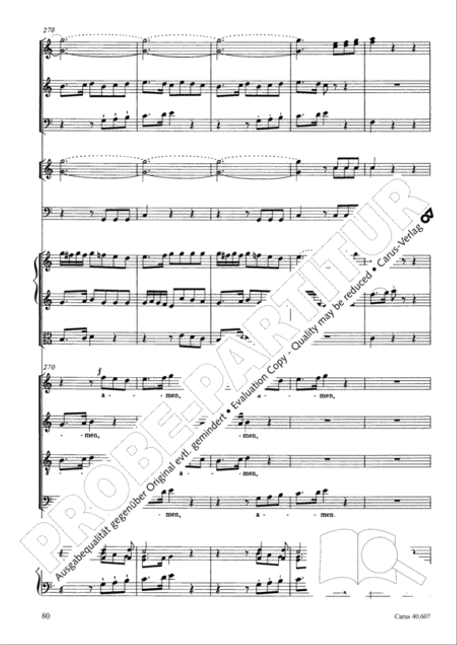 Mass in time of war (Missa in tempore belli) 4-Part scores gallery preview page 90