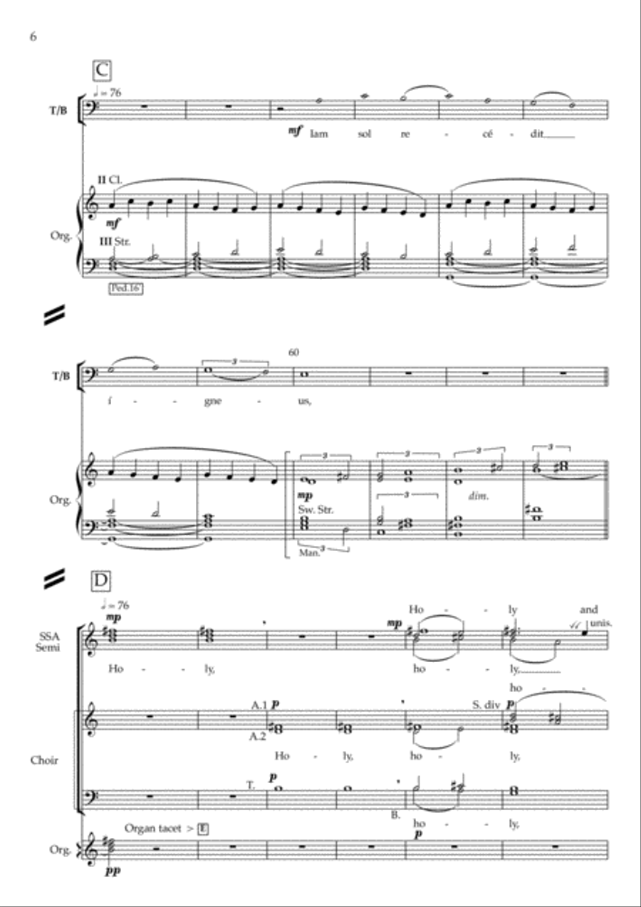 Anthem for the Feast of the Holy Trinity SSA scores gallery preview page 5