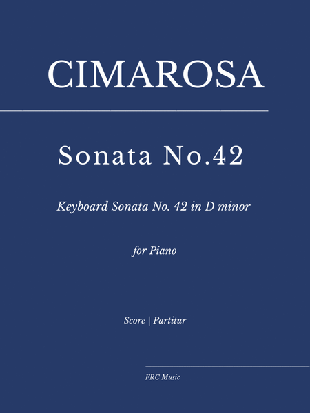 Cimarosa: Sonata No. 42 in D minor (as played by Víkingur Ólafsson) image number null