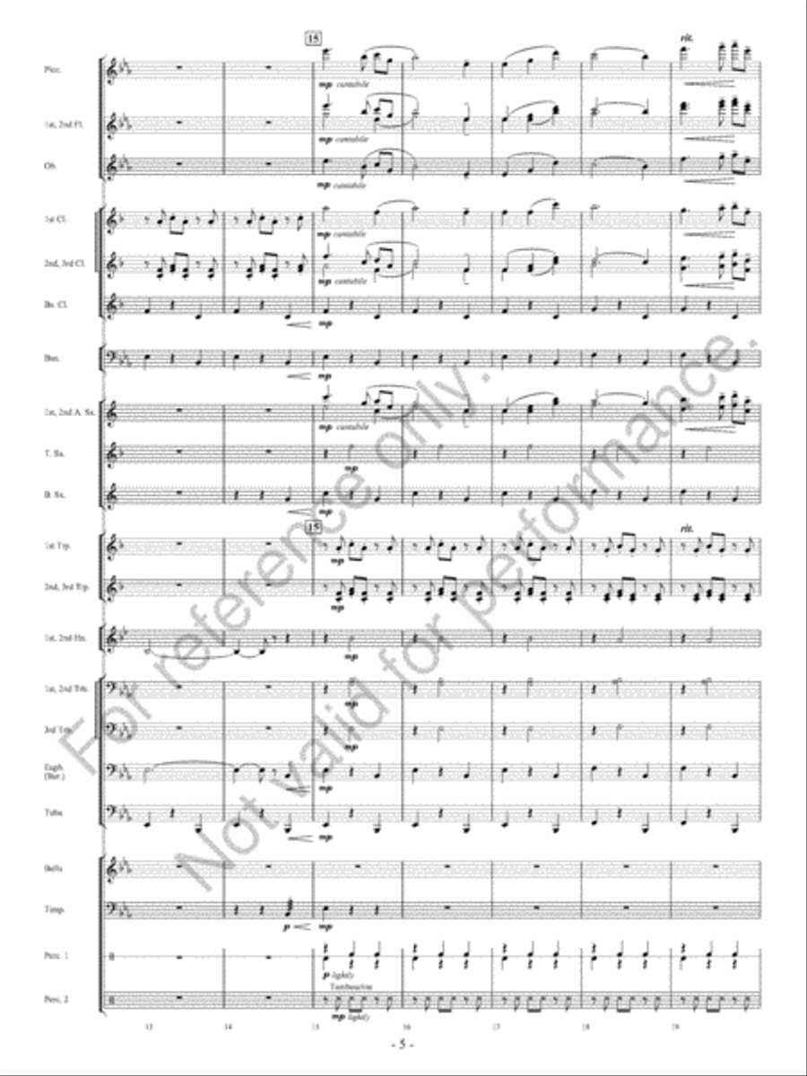 Canzoni D'Amore Concert Band scores gallery preview page 6