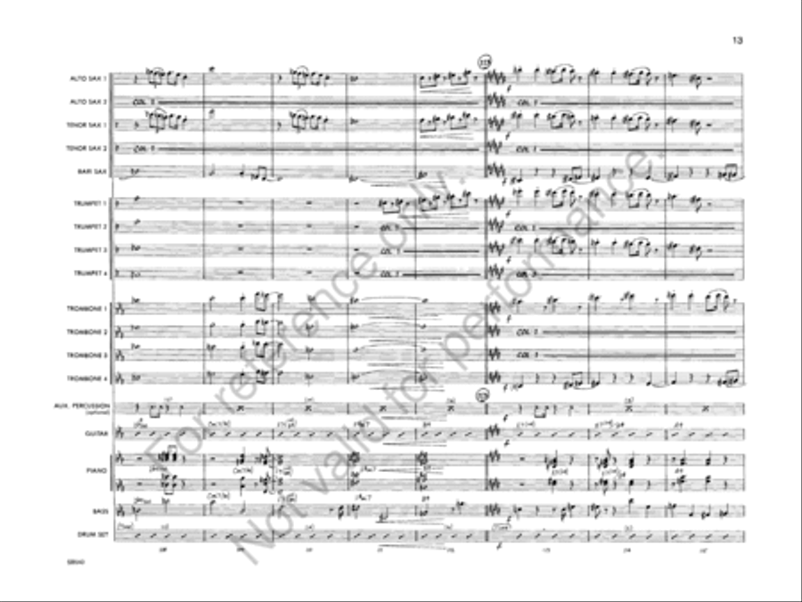 The Mad Grasshopper Jazz Ensemble scores gallery preview page 15