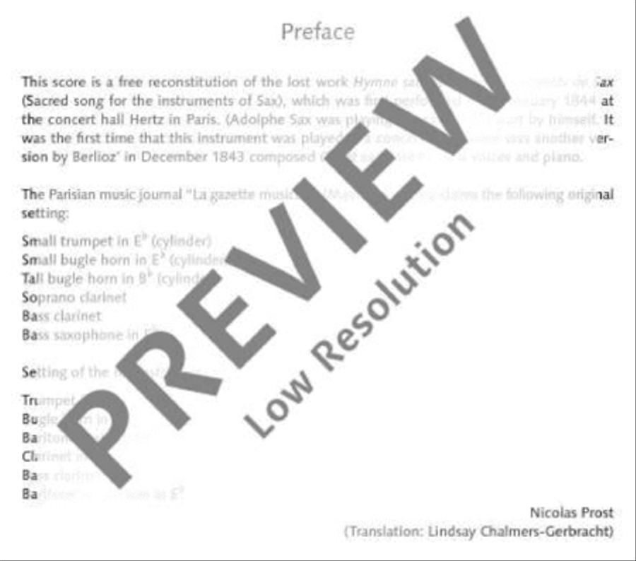 Hymne sacré Clarinet scores gallery preview page 4
