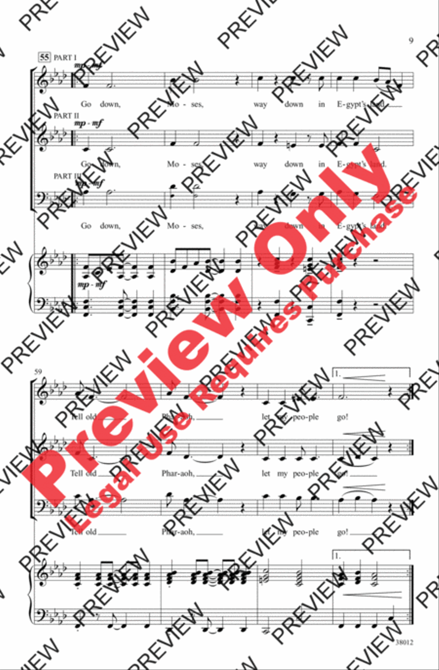 Moses and Daniel 3-Part scores gallery preview page 19