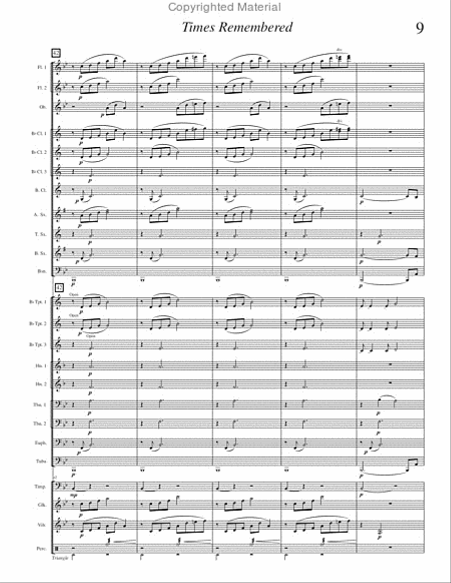 Times Remembered Times Remembered Concert Band scores gallery preview page 12