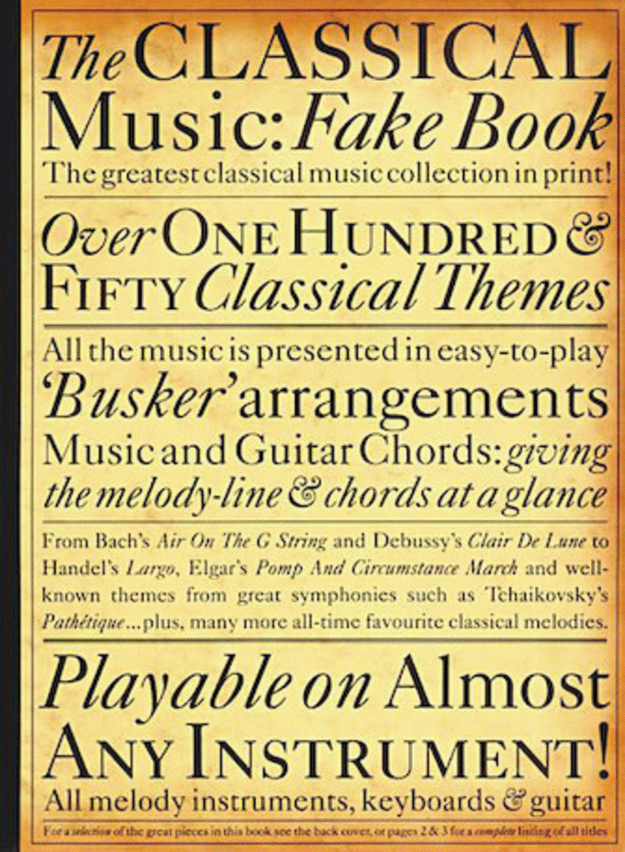 The Classical Music Fake Book