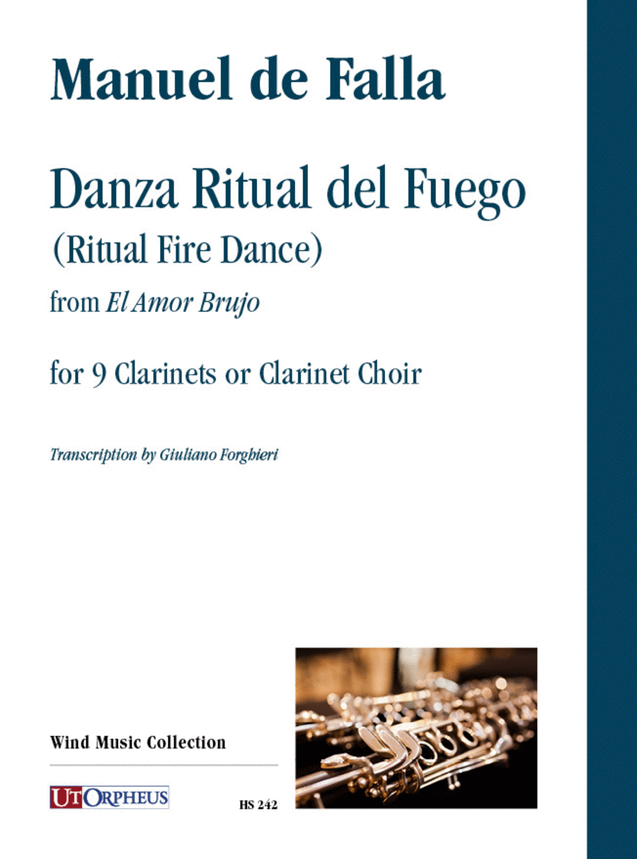 Danza Ritual del Fuego (Ritual Fire Dance) from ‘El Amor Brujo’ for 9 Clarinets or Clarinet Choir