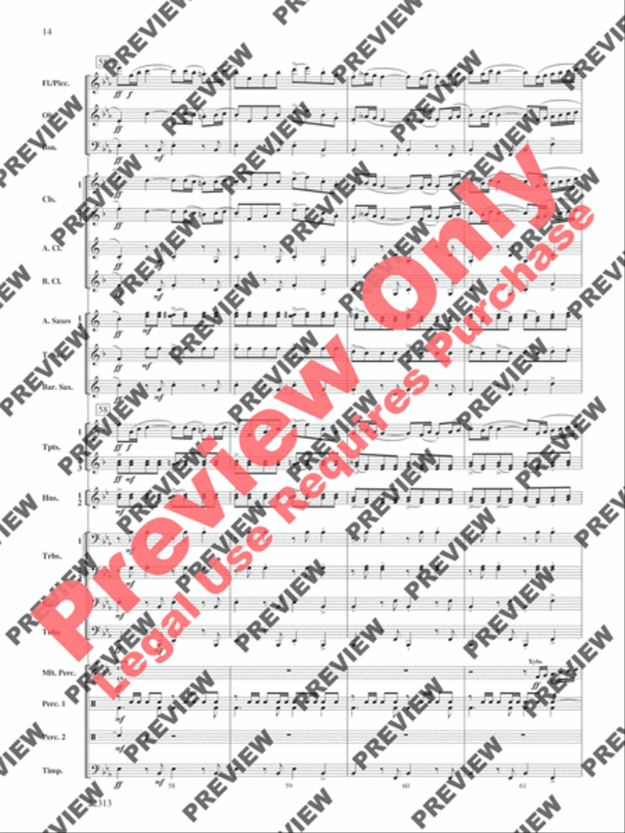 In the Center Ring Concert Band scores gallery preview page 15