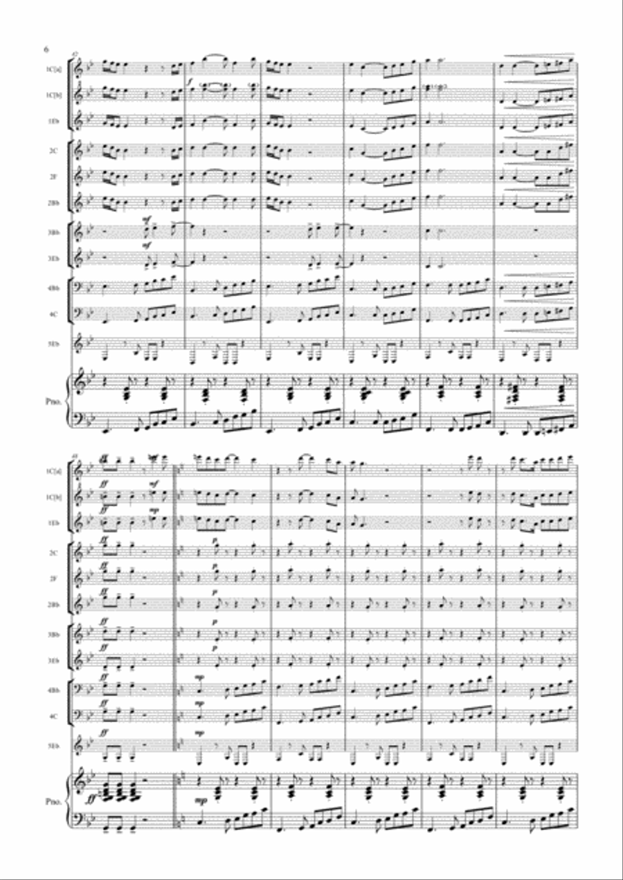 My Girl Large Ensemble scores gallery preview page 6