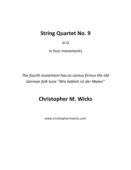 String Quartet No. 9 image number null