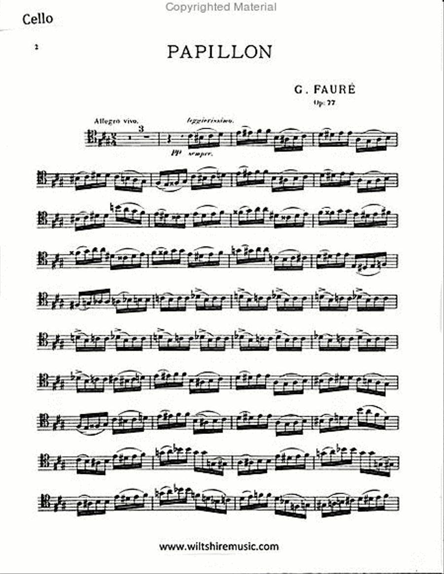 Papillon, Op.77( Butterfly) Piano Accompaniment scores gallery preview page 2