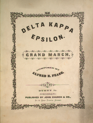 Delta Kappa Epsilon. Grand March