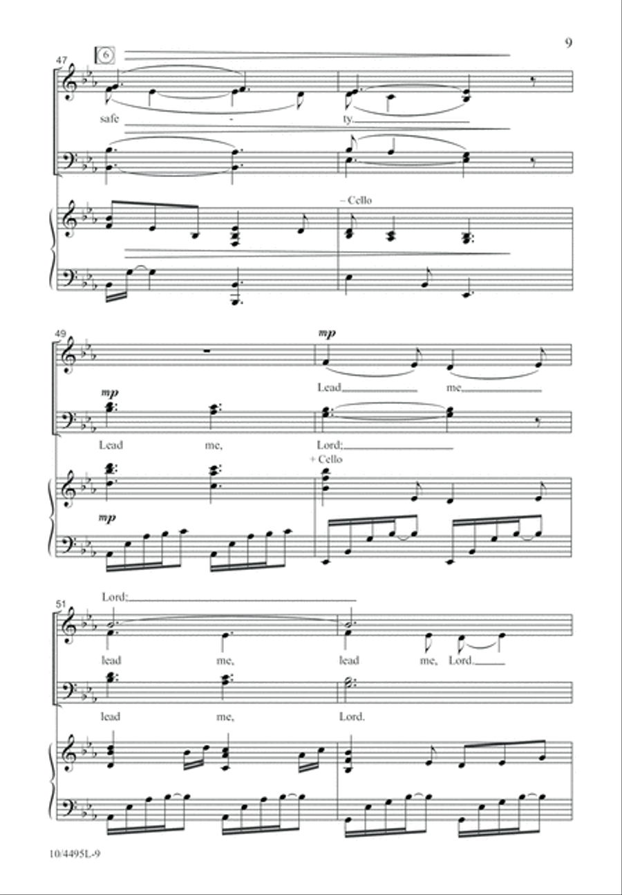 Lead Me, Lord 4-Part scores gallery preview page 10