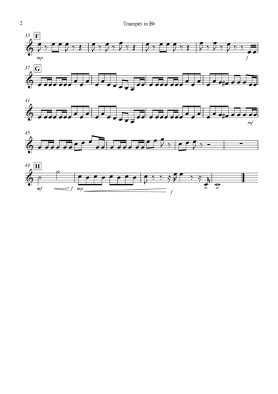 William Tell Overture for Brass Trio Brass Trio scores gallery preview page 5