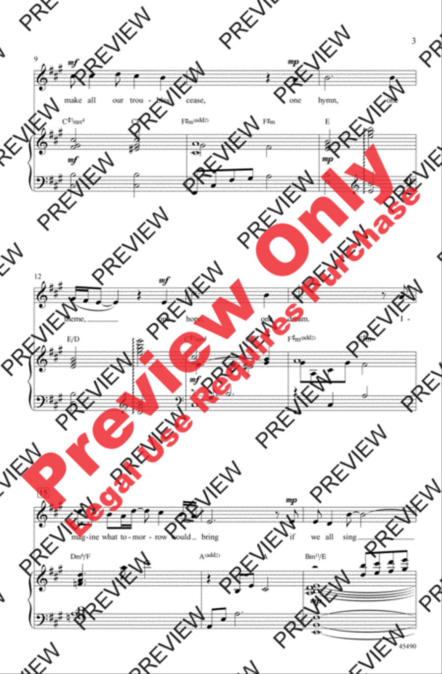 One Song One Song Women's Choir scores gallery preview page 3