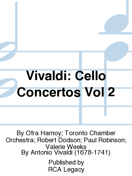Vivaldi: Cello Concertos Vol 2