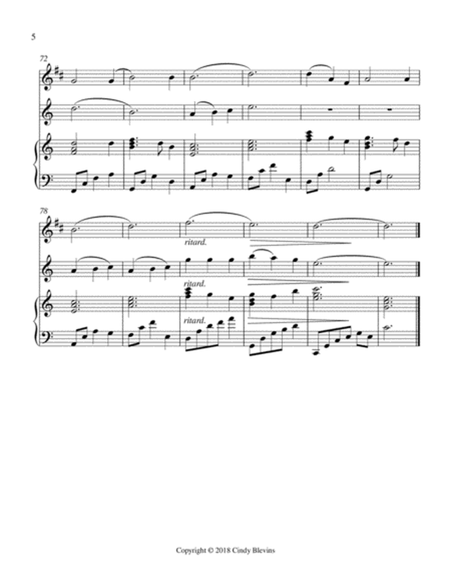 Silent Night, for Piano, Clarinet and Violin image number null