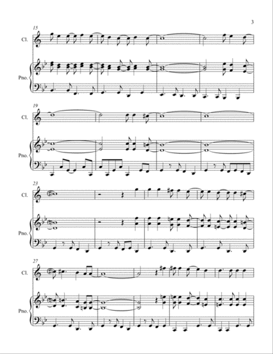 Mrs. Robinson Clarinet Solo scores gallery preview page 3