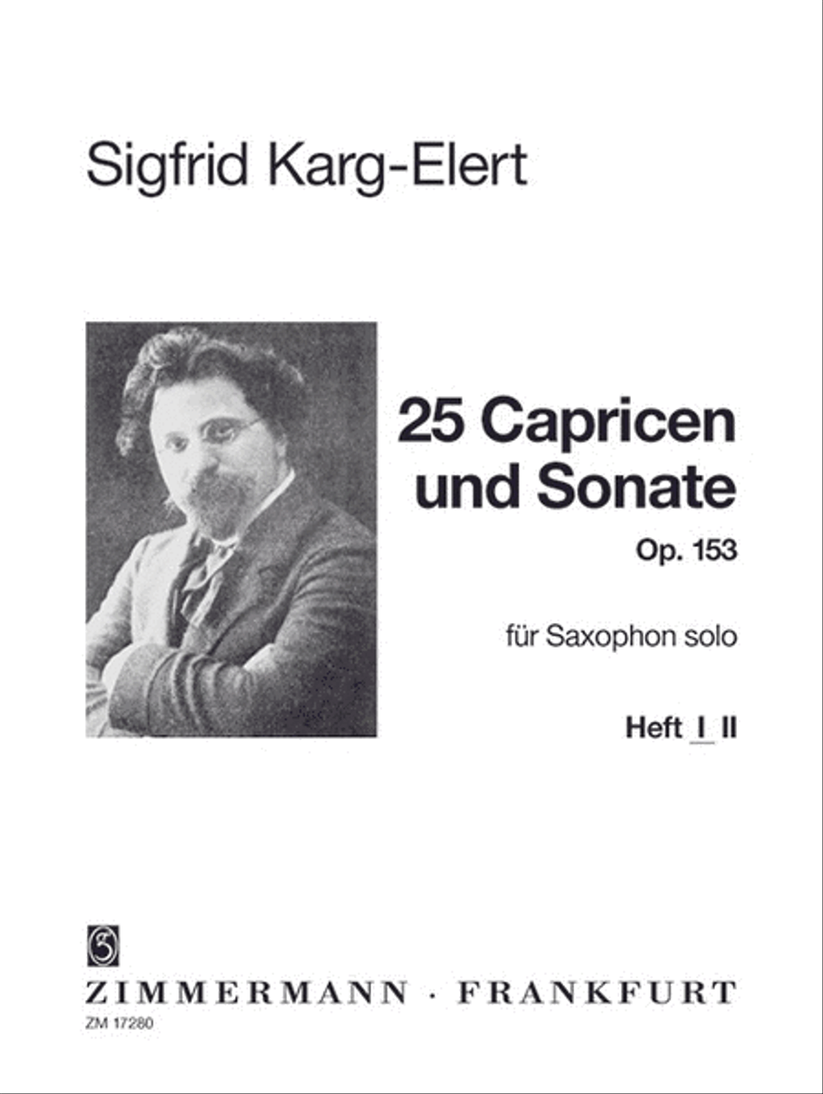 25 Caprices and Sonata Op. 153 Heft 1 Saxophone scores gallery preview page 1