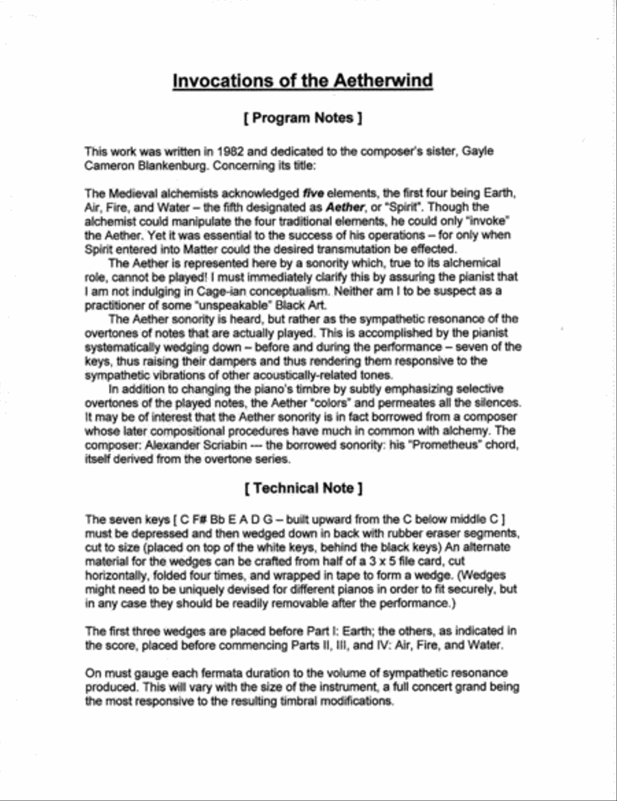 [Cameron-Wolfe] Invocations of the Aetherwind Piano Solo scores gallery preview page 5