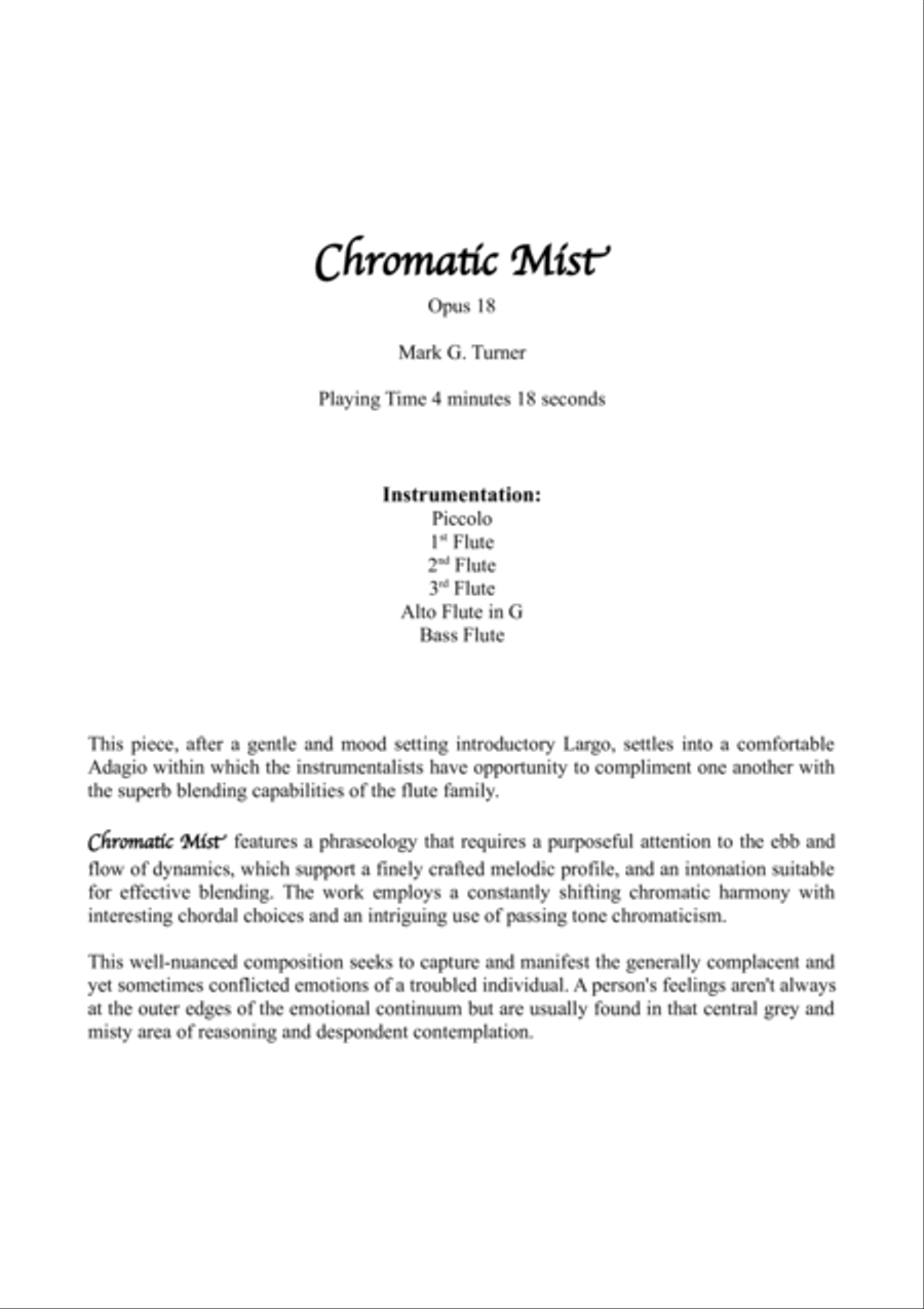 Chromatic Mist Small Ensemble scores gallery preview page 2