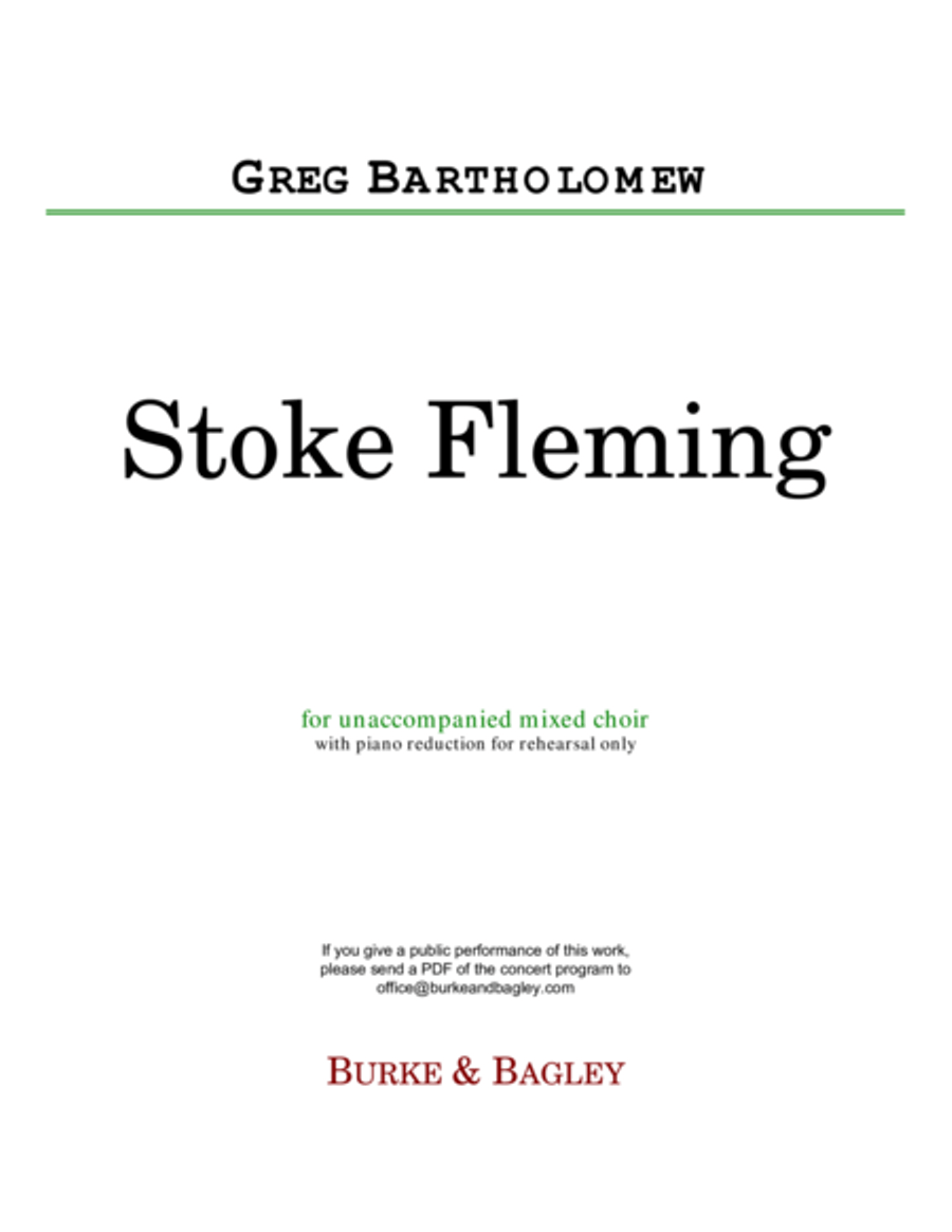 Stoke Fleming 4-Part scores gallery preview page 1
