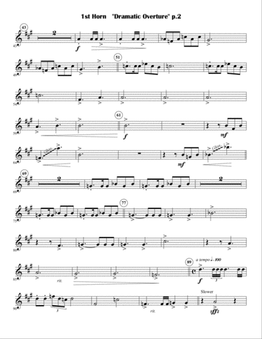 Dramatic Overture Brass Ensemble scores gallery preview page 5