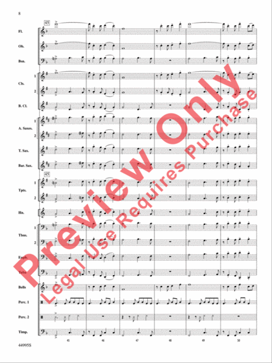 Djembe Laya Concert Band scores gallery preview page 9
