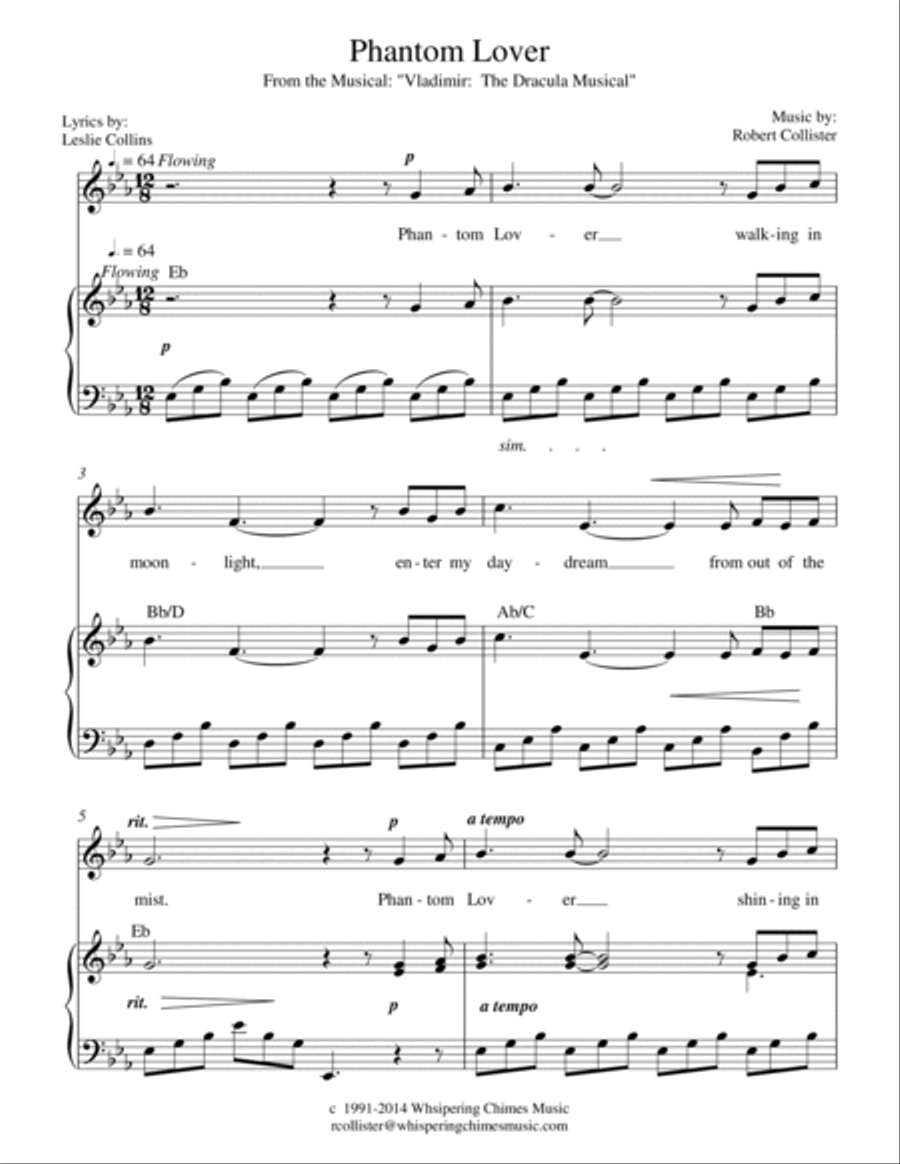 Phantom Lover Voice Solo scores gallery preview page 2