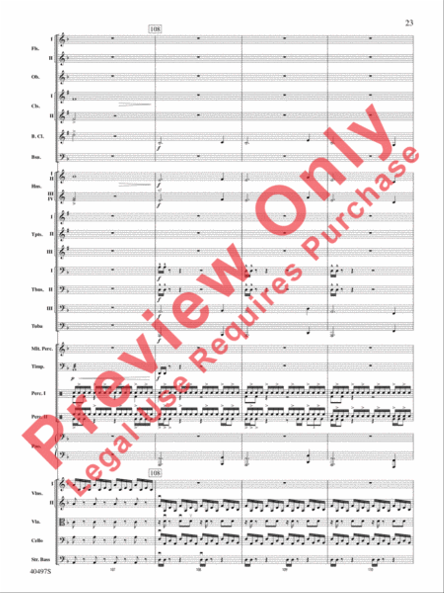 Batman: The Dark Knight Rises Full Orchestra scores gallery preview page 24