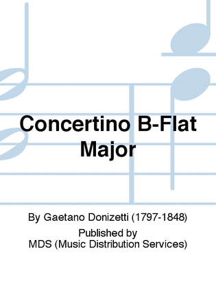 Book cover for Concertino B-Flat Major