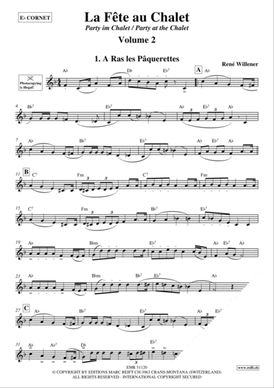 La Fete au Chalet Volume 2 Cornet scores gallery preview page 3