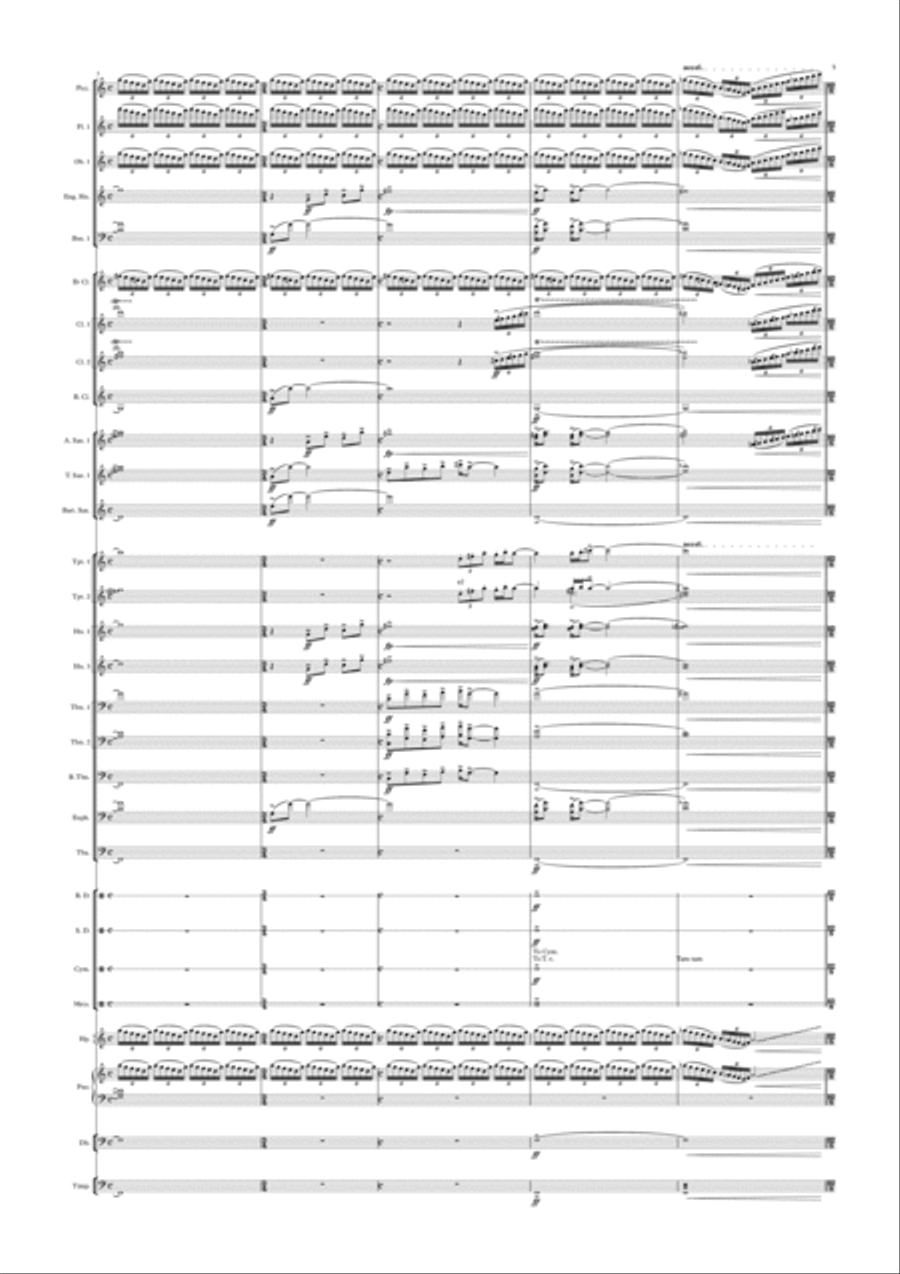 SAGRES - SYMPHONIC OVERTURE Concert Band scores gallery preview page 6