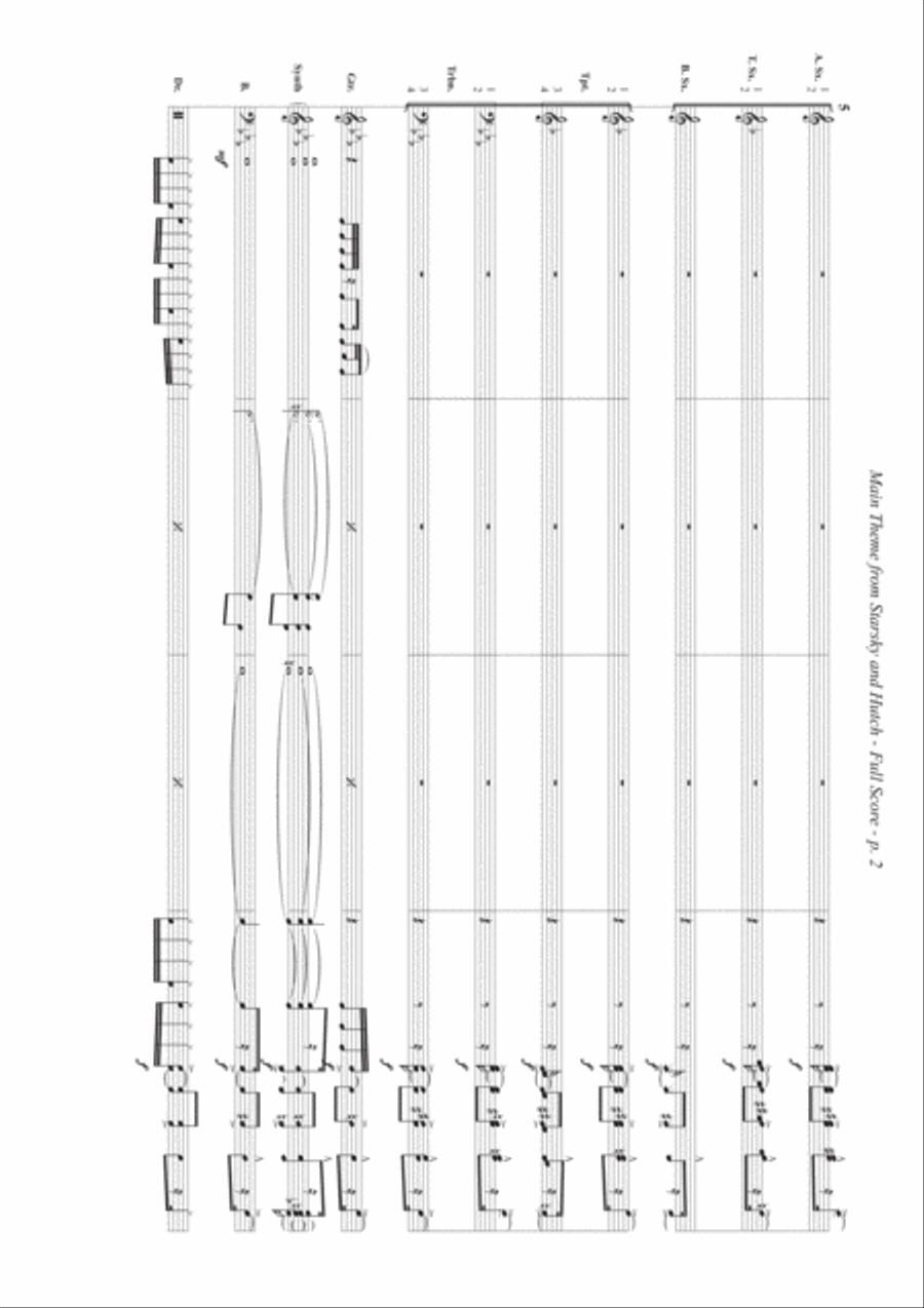 Starsky & Hutch Theme Jazz Ensemble scores gallery preview page 2