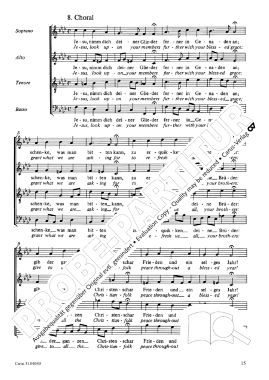 Christ was manifested for this purpose (Dazu ist erschienen der Sohn Gottes) ATB scores gallery preview page 16