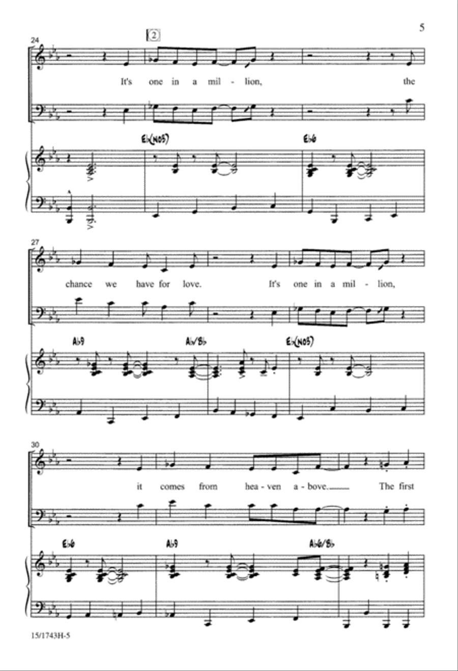 One in a Million One in a Million 4-Part scores gallery preview page 6