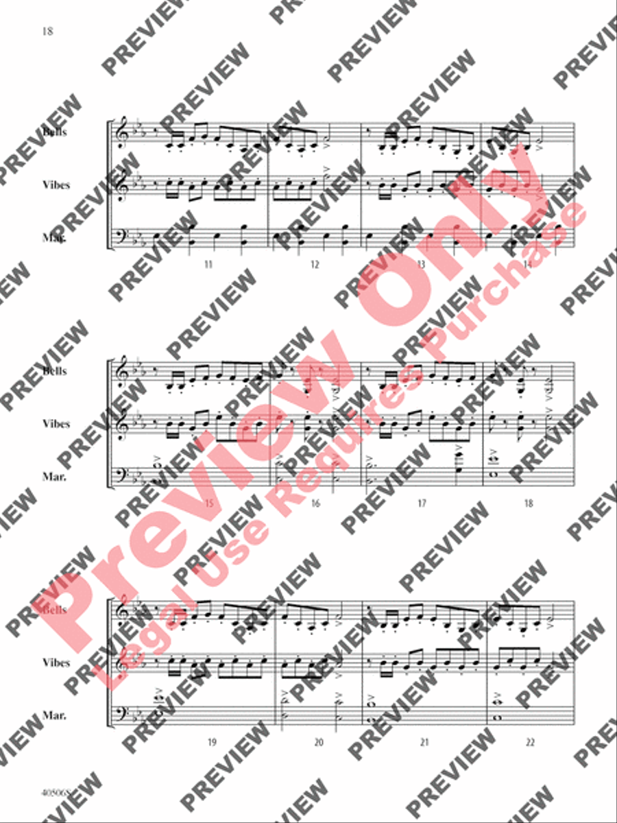 Classic Mallet Trios -- Tchaikovsky Small Ensemble scores gallery preview page 39