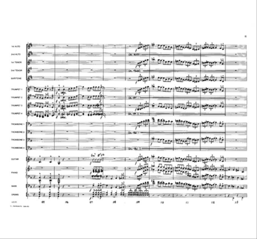 No Scuffle Shuffle Jazz Ensemble scores gallery preview page 15