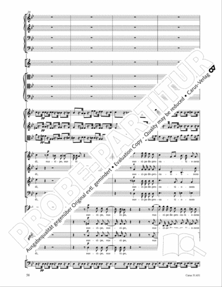 C Minor Mass, K. 427 (Missa in c KV 427) 4-Part scores gallery preview page 74
