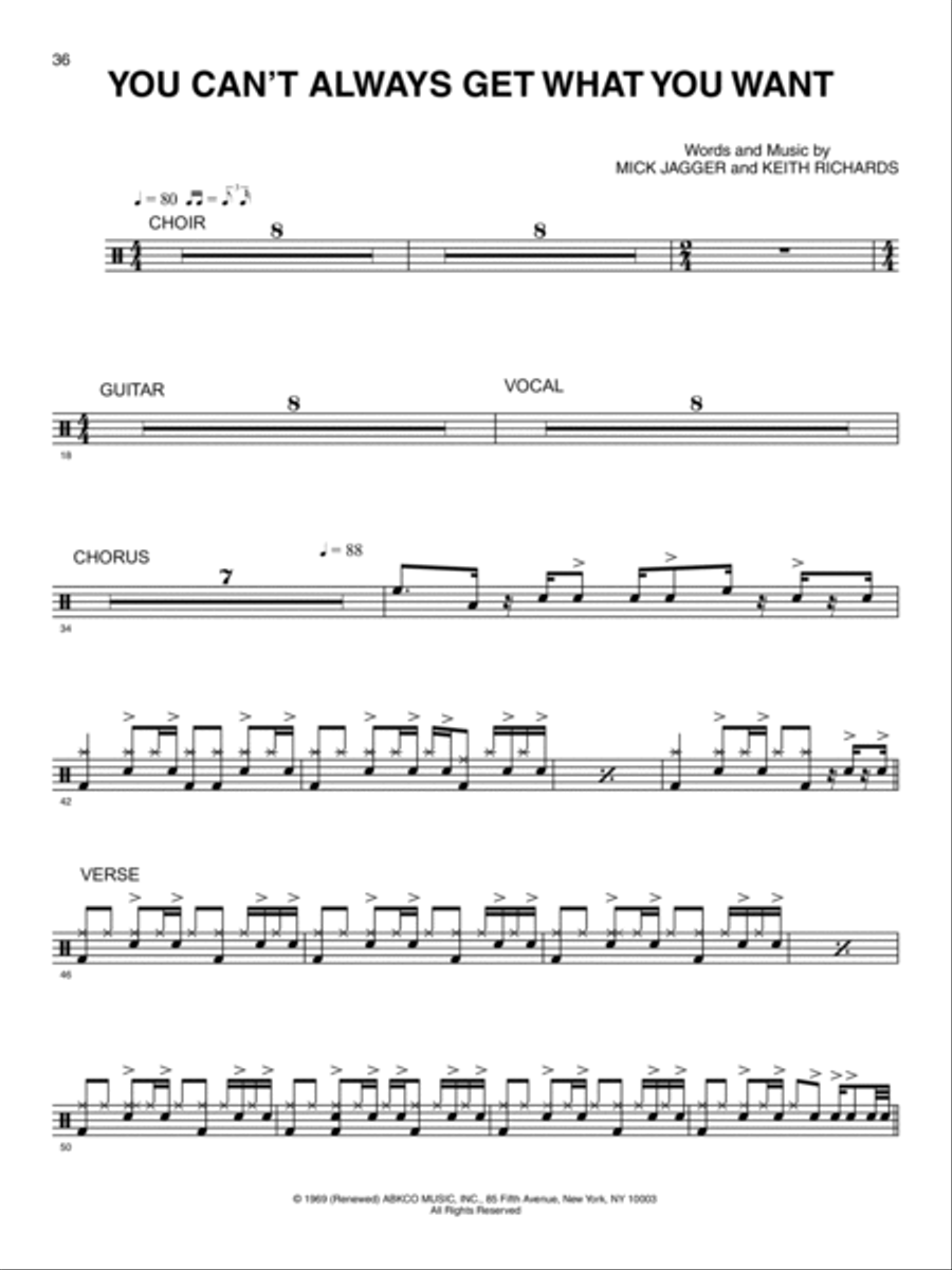 Ultimate Drum Play-Along Rolling Stones Percussion scores gallery preview page 5