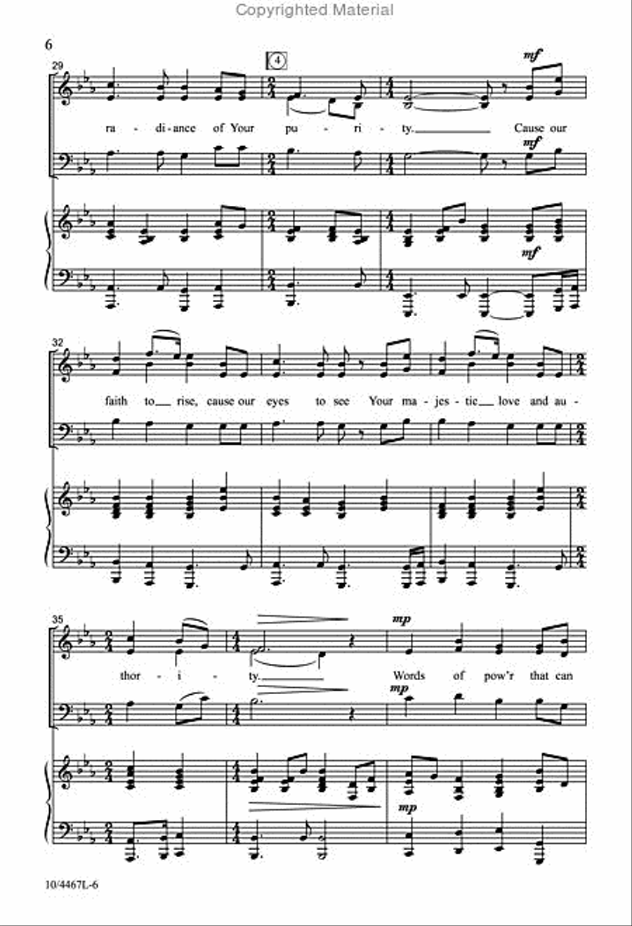 Speak, O Lord 3-Part scores gallery preview page 5