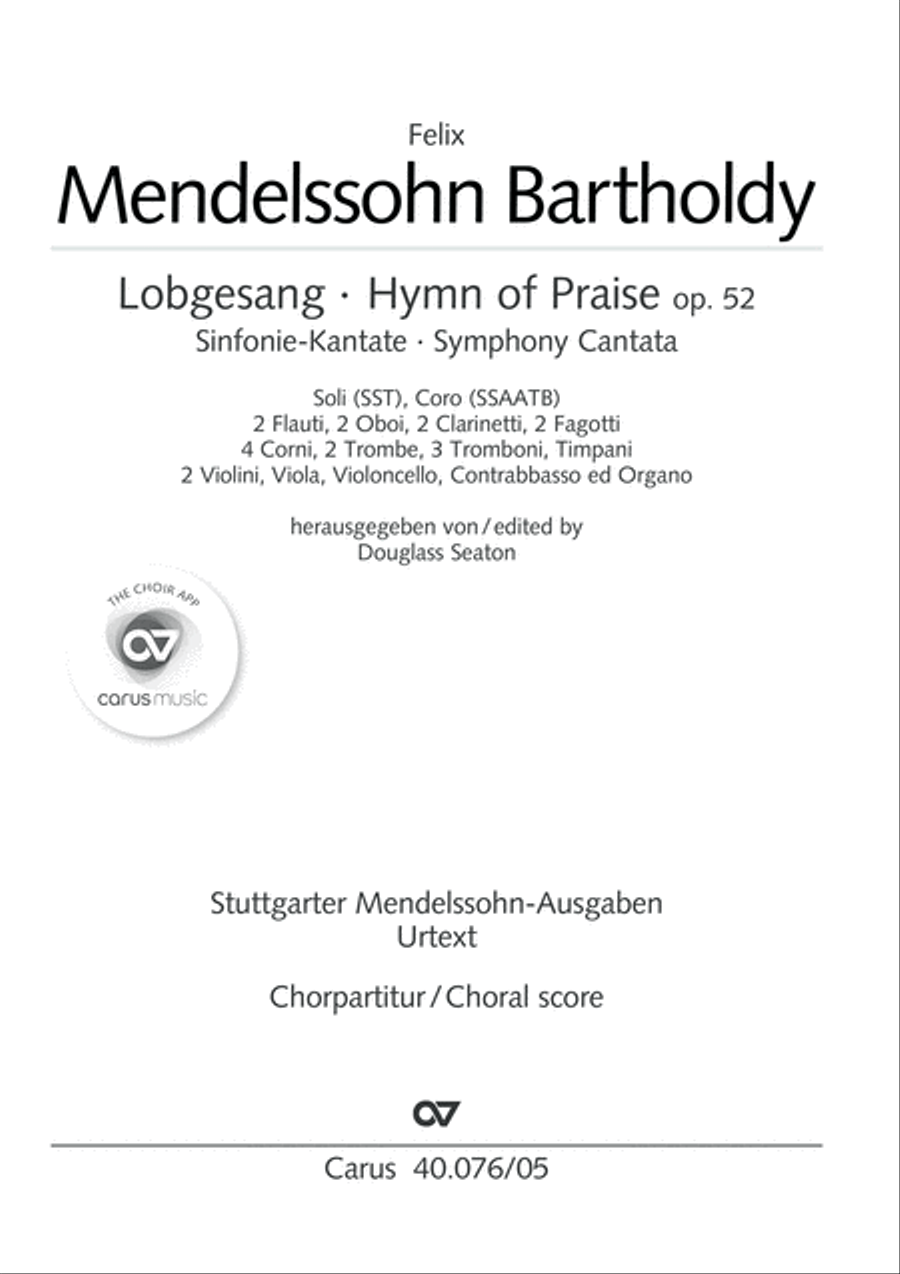 Hymn of Praise, MWV A 18 Hymn of Praise, MWV A 18 SSAATB scores gallery preview page 2