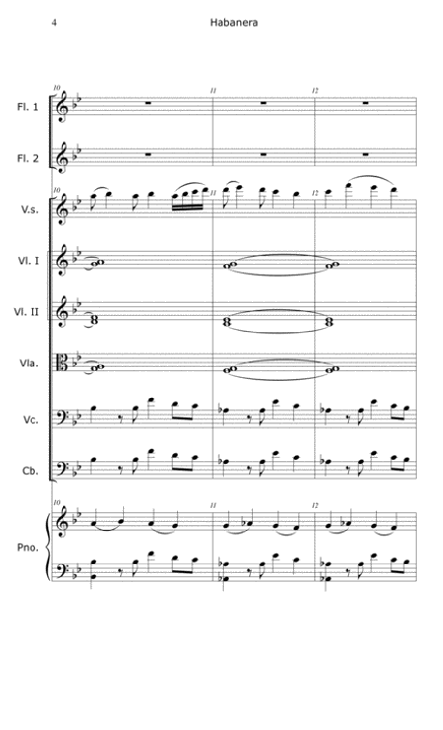 Habanera Chamber Orchestra scores gallery preview page 4