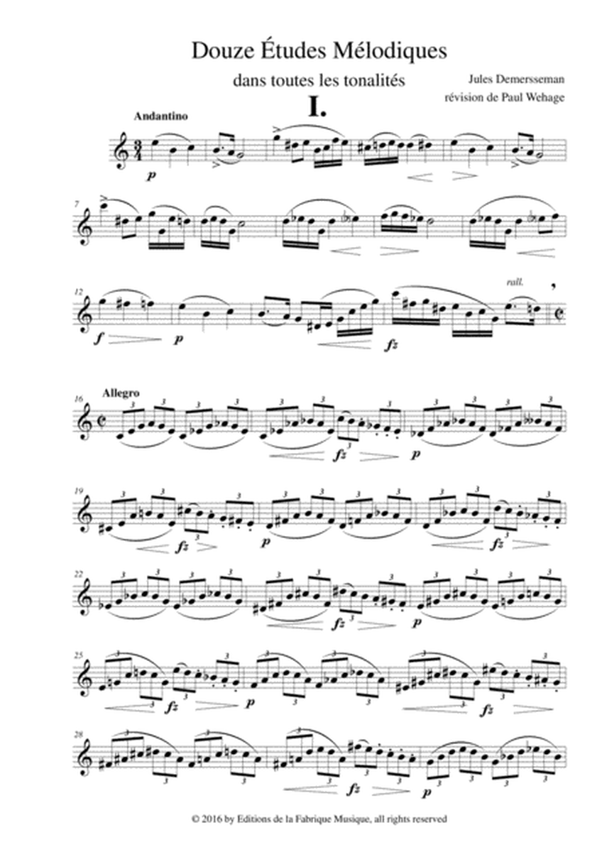 Jules Demersseman: Douze Études (Twelve Etudes) in all keys for any saxophone