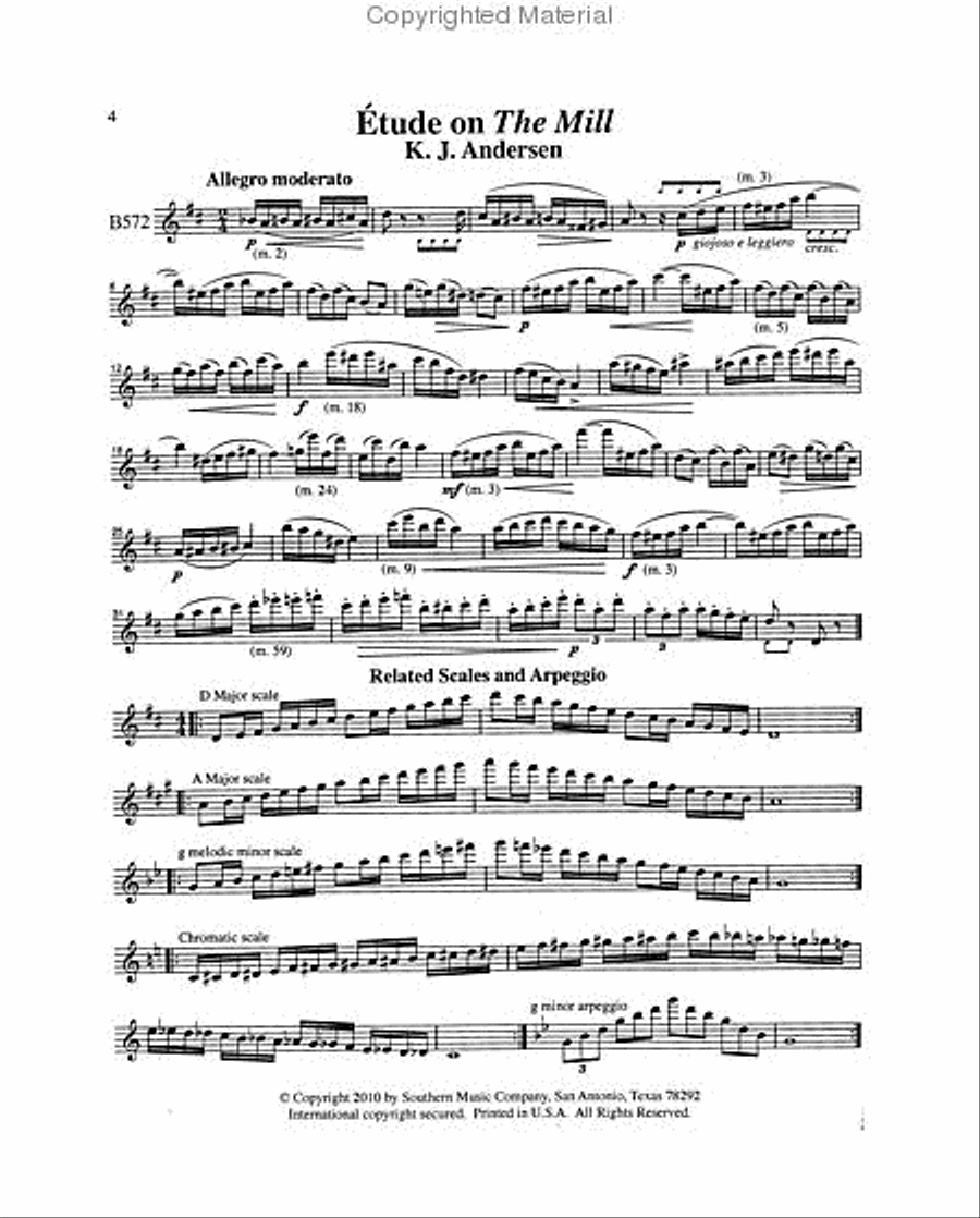 Preparatory Etudes for 24 Short Concert Pieces Flute scores gallery preview page 2