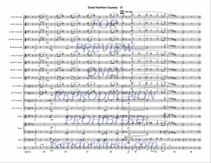 Great Northern Express Jazz Ensemble scores gallery preview page 38