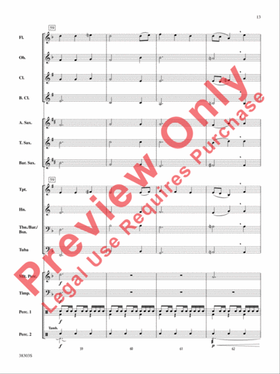 Ghost Ship Concert Band scores gallery preview page 14