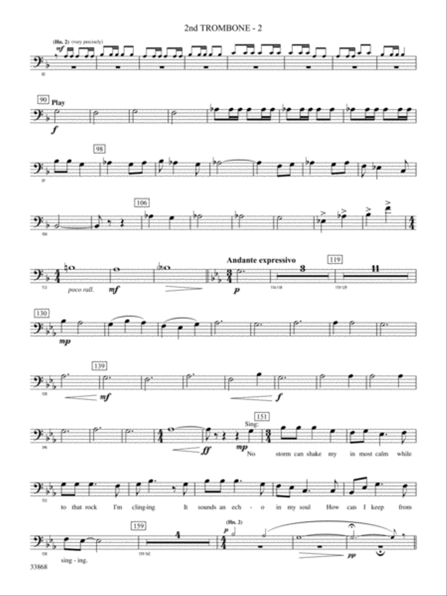 Memor Vita!: 2nd Trombone Concert Band scores gallery preview page 2