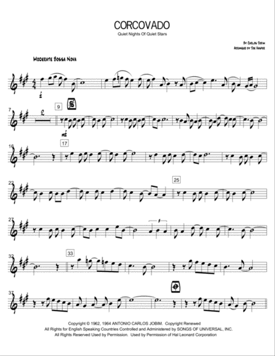 Quiet Nights Of Quiet Stars (Corcovado) Jazz Ensemble scores gallery preview page 2
