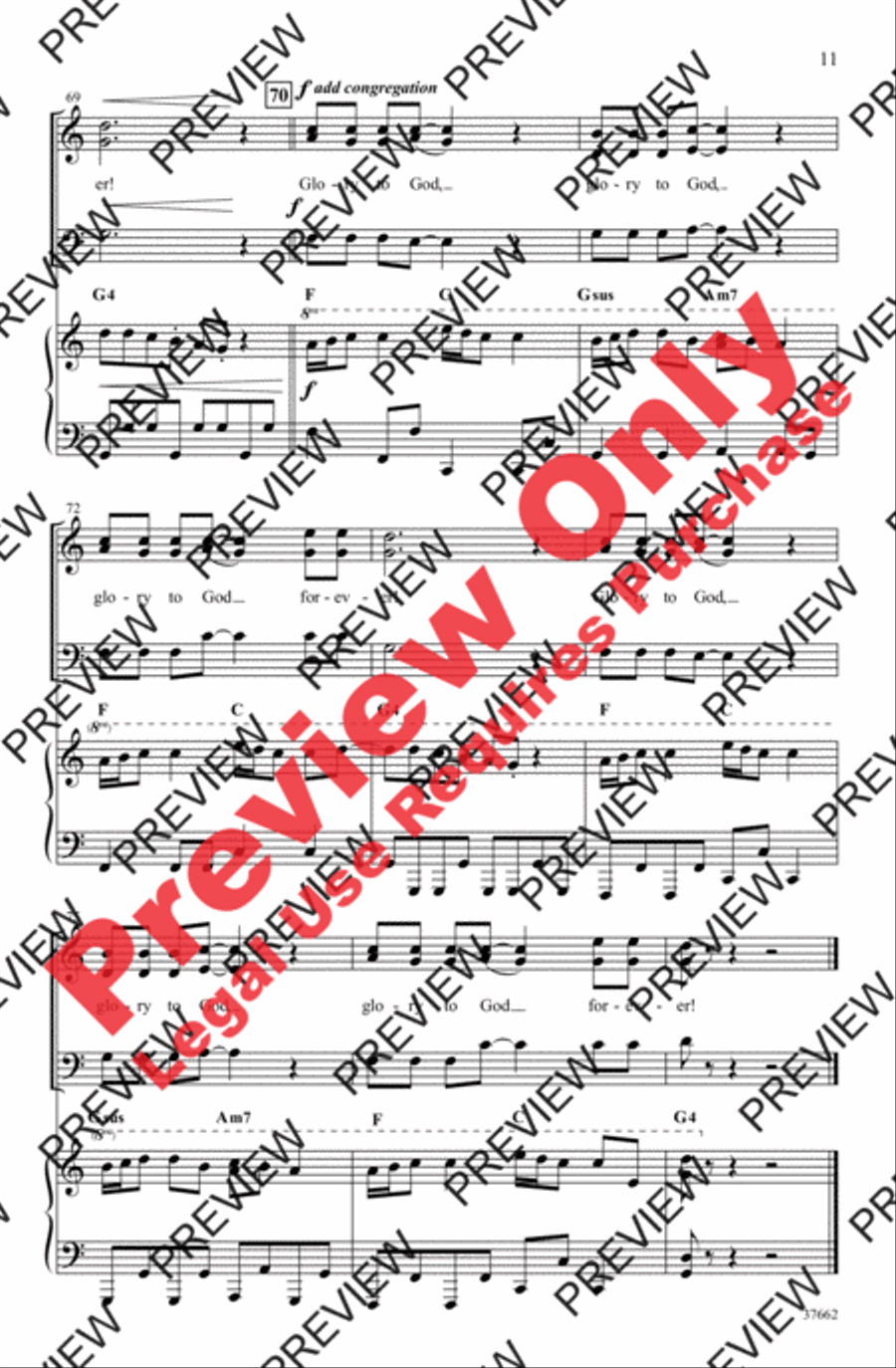 Glory to God Forever 3-Part scores gallery preview page 11