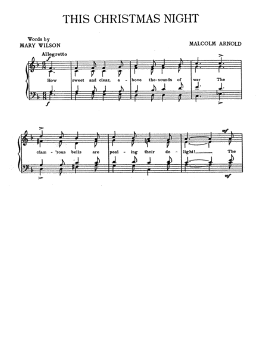 This Christmas Night 4-Part scores gallery preview page 2